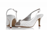 Ivory Satin  Shoe Morgan