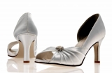 Ivory Satin Shoe Scarlett