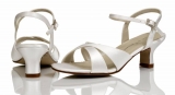 Ivory Satin Shoe Evie